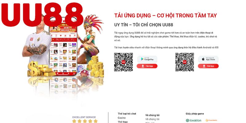UU88 đã được thiết kế bắt mắt trên cả PC lẫn điện thoại